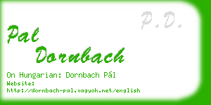 pal dornbach business card